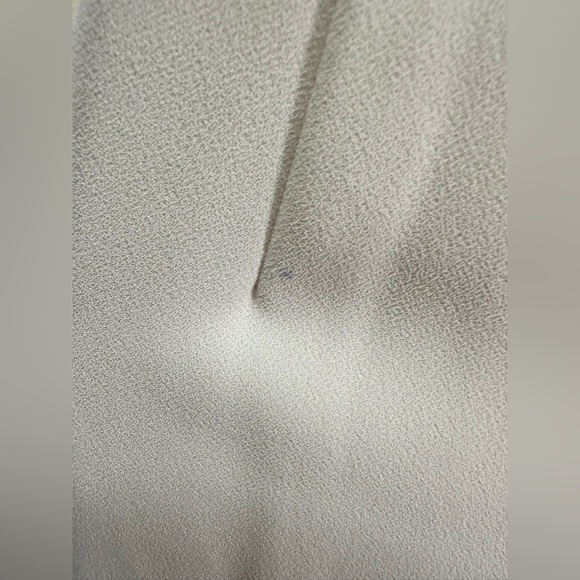 ZARA Crop White flared Wide leg Side buttons pants - Picture 6 of 7